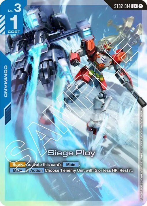 Gundam Card Game St02 Wings Of Advance St02-014 Siege Ploy C+ - 1 - Jtoys