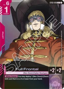 Gundam Card Game ST03 Zeon's Rush ST03-010 Full Frontal C+ - 1 - JToys