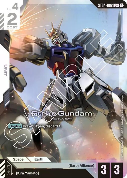 Gundam Card Game St04 Seed Strike St04-002 Strike Gundam C+ - 1 - Jtoys