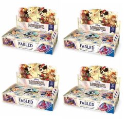 Disney Lorcana TCG Set 9 Fabled Booster Box Sealed Case - 4 Boxes