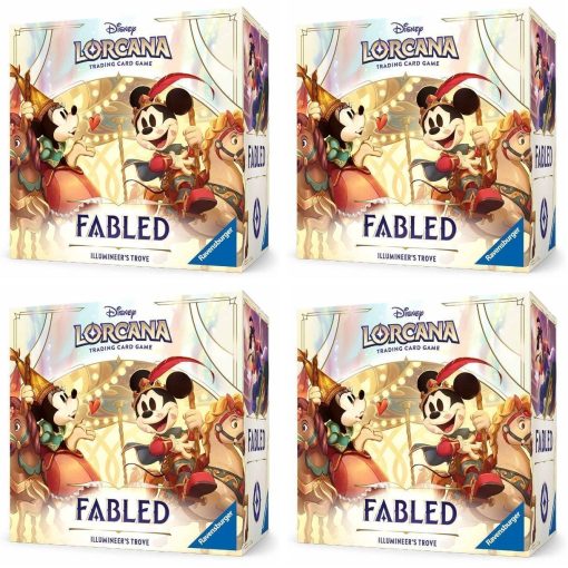 Disney Lorcana Tcg Set 9 Fabled Illumineer'S Trove Sealed Case - 4 Boxes Disney Lorcana Tcg Set 9 Fabled Illumineer'S Trove Sealed Case - 4 Boxes