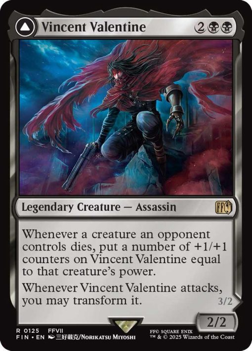 Magic The Gathering Final Fantasy #125 Vincent Valentine Foil - 1 - Jtoys