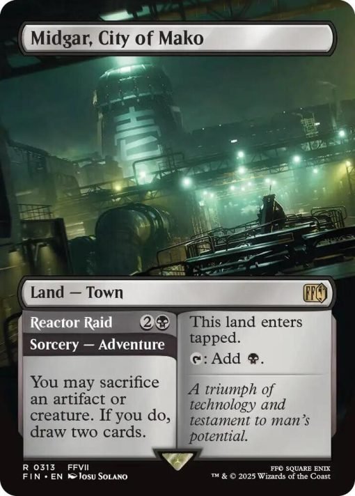 Magic The Gathering Final Fantasy #313 Midgar, City Of Mako (Borderless) - 1 - Jtoys