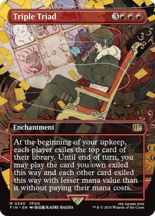 Magic The Gathering Final Fantasy #340 Triple Triad (Borderless) Foil - 1 - Jtoys