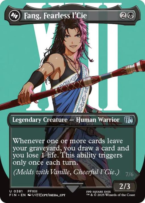Magic The Gathering Final Fantasy #381 Fang, Fearless L'Cie (Borderless) Foil - 1 - Jtoys