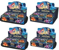 Disney Lorcana TCG Set 10 Whispers in the Well Booster Box Sealed Case - 4 Boxes