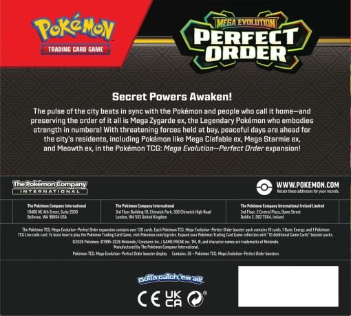 Pokémon Tcg Mega Evolution Perfect Order Booster Box-3-Jtoys Pokémon Tcg Mega Evolution Perfect Order Booster Box-3-Jtoys