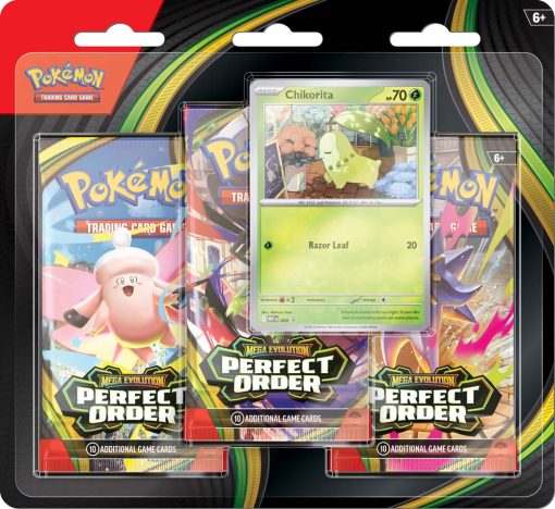 Pokémon Tcg Mega Evolution Perfect Order 3 Booster Blister-1-Jtoys