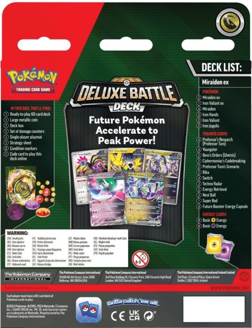 Pokémon Tcg Miraidon Ex / Koraidon Ex Deluxe Battle Deck-7-Jtoys Pokémon Tcg Miraidon Ex / Koraidon Ex Deluxe Battle Deck-7-Jtoys
