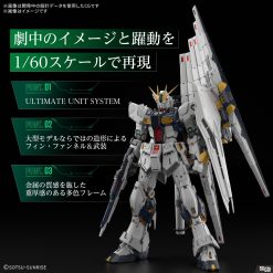 Bandai Pg Unleashed Nu Gundam 1/60 Model Kit-3-Jtoys