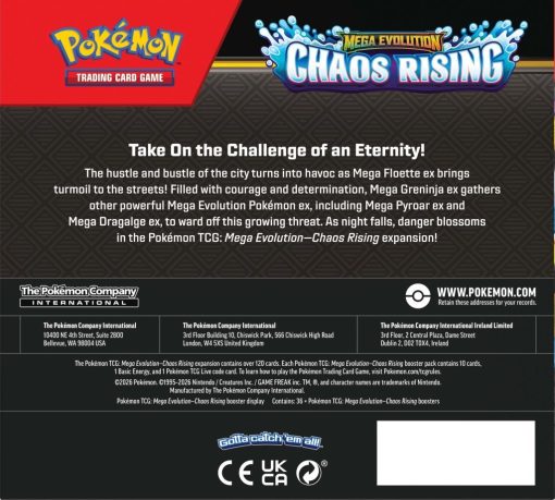Pokémon Tcg Mega Evolution M4 Chaos Rising Booster-3-Jtoys
