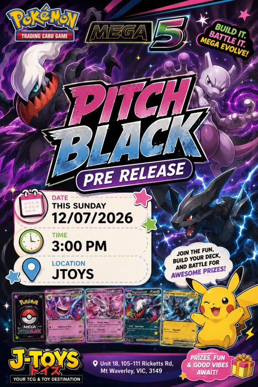 Pokemon Tcg Mega 5 Pitch Black Pre Release Event Ticket
