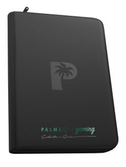 Palms Off Gaming Collector's Series Top Loader Zip Binder - 9 Pocket - Black