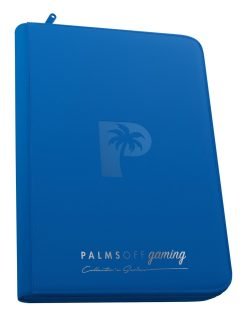 Palms Off Gaming Collector's Series Top Loader Zip Binder - 9 Pocket - Blue
