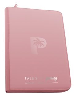 Palms Off Gaming Collector's Series Top Loader Zip Binder - 9 Pocket - Pink