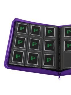 Alternative view of Palms Off Gaming Collector's Series Top Loader Zip Binder - 9 Pocket - Purple