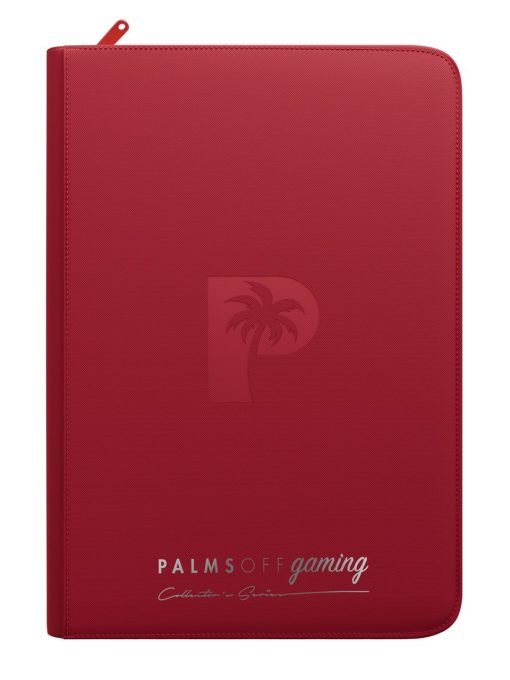 Palms Off Gaming Collector'S Series Top Loader Zip Binder - 9 Pocket - Red - Image 7 Palms Off Gaming Collector'S Series Top Loader Zip Binder - 9 Pocket - Red - Image 7