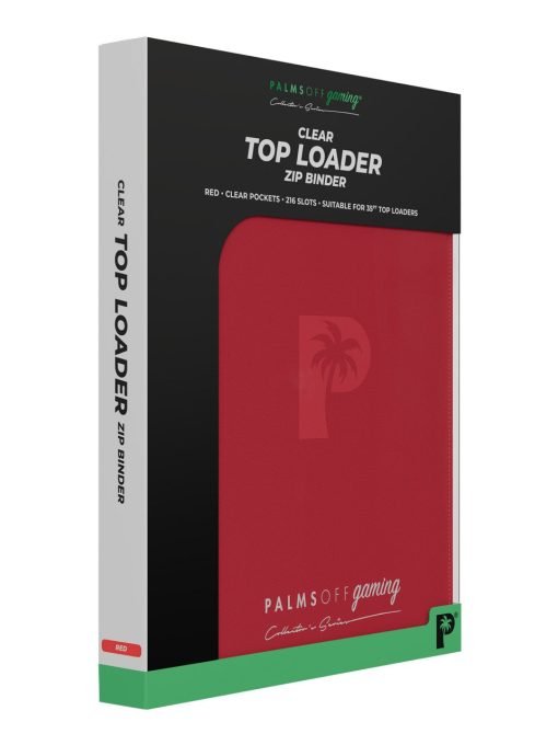 Palms Off Gaming Collector'S Series Top Loader Zip Binder - 9 Pocket - Red - Image 8 Palms Off Gaming Collector'S Series Top Loader Zip Binder - 9 Pocket - Red - Image 8