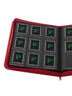 Alternative view of Palms Off Gaming Collector's Series Top Loader Zip Binder - 9 Pocket - Red