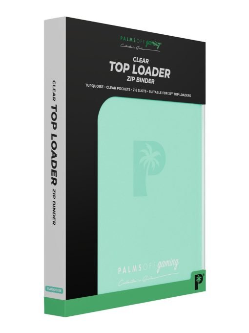 Palms Off Gaming Collector'S Series Top Loader Zip Binder - 9 Pocket - Turquoise - Image 8 Palms Off Gaming Collector'S Series Top Loader Zip Binder - 9 Pocket - Turquoise - Image 8