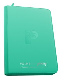 Palms Off Gaming Collector's Series Top Loader Zip Binder - 9 Pocket - Turquoise