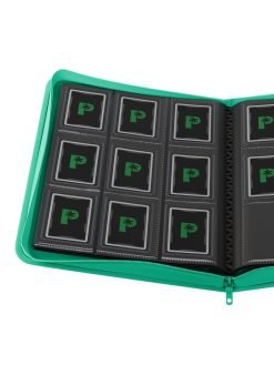 Alternative view of Palms Off Gaming Collector's Series Top Loader Zip Binder - 9 Pocket - Turquoise