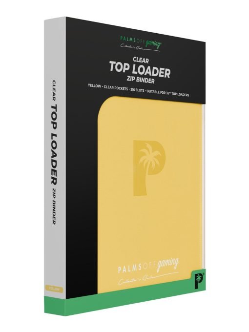 Palms Off Gaming Collector'S Series Top Loader Zip Binder - 9 Pocket - Yellow - Image 8 Palms Off Gaming Collector'S Series Top Loader Zip Binder - 9 Pocket - Yellow - Image 8