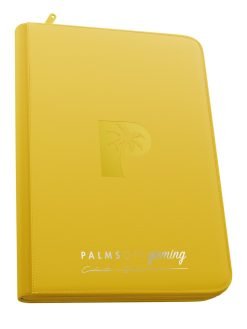Palms Off Gaming Collector's Series Top Loader Zip Binder - 9 Pocket - Yellow