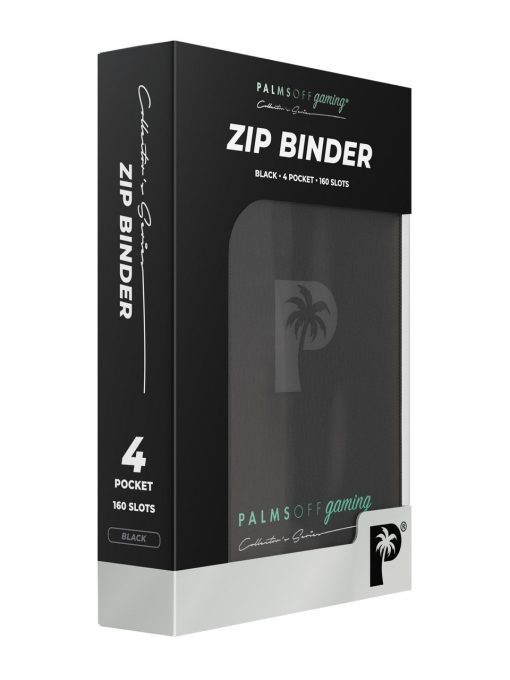 Palms Off Gaming Collector'S Series 4 Pocket Zip Binder - Black - Image 8 Palms Off Gaming Collector'S Series 4 Pocket Zip Binder - Black - Image 8