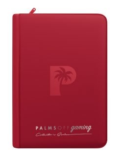 Palms Off Gaming Collector'S Series 4 Pocket Zip Binder - Red - Image 7 Palms Off Gaming Collector'S Series 4 Pocket Zip Binder - Red - Image 7