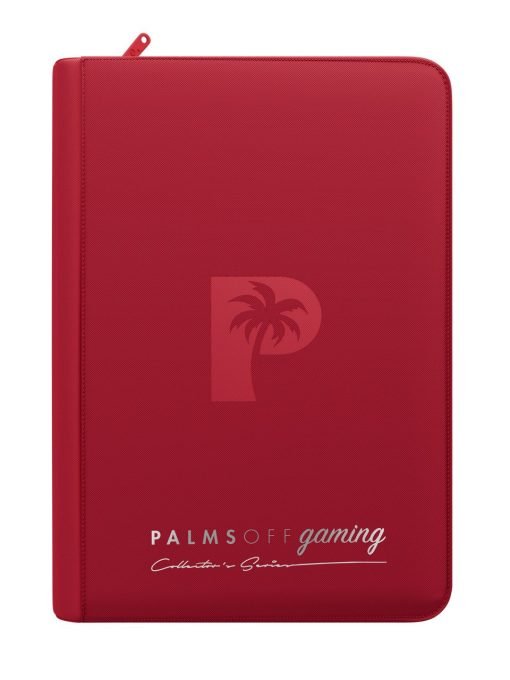 Palms Off Gaming Collector'S Series 4 Pocket Zip Binder - Red - Image 7 Palms Off Gaming Collector'S Series 4 Pocket Zip Binder - Red - Image 7