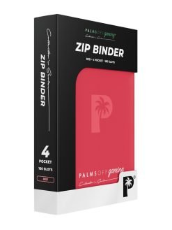 Palms Off Gaming Collector'S Series 4 Pocket Zip Binder - Red - Image 8 Palms Off Gaming Collector'S Series 4 Pocket Zip Binder - Red - Image 8