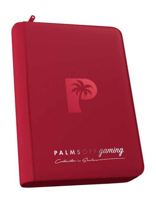 Palms Off Gaming Collector'S Series 4 Pocket Zip Binder - Red Palms Off Gaming Collector'S Series 4 Pocket Zip Binder - Red