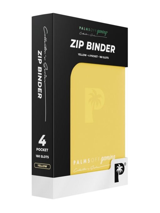 Palms Off Gaming Collector'S Series 4 Pocket Zip Binder - Yellow - Image 8 Palms Off Gaming Collector'S Series 4 Pocket Zip Binder - Yellow - Image 8