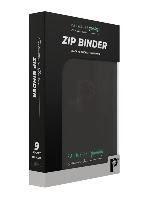 Palms Off Gaming Collector'S Series 9 Pocket Zip Binder - Black - Image 8 Palms Off Gaming Collector'S Series 9 Pocket Zip Binder - Black - Image 8