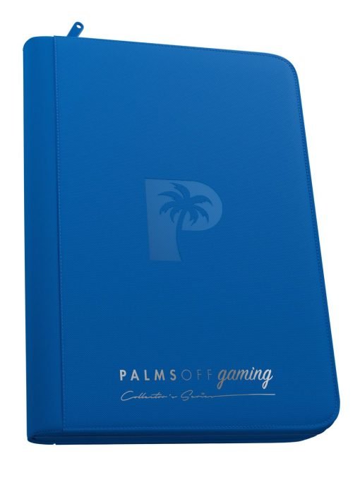 Palms Off Gaming Collector'S Series 9 Pocket Zip Binder - Blue Palms Off Gaming Collector'S Series 9 Pocket Zip Binder - Blue