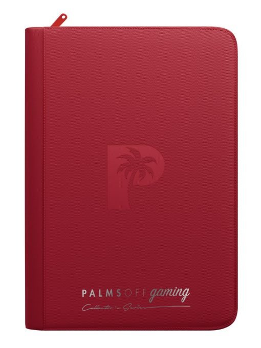 Palms Off Gaming Collector'S Series 9 Pocket Zip Binder - Red - Image 7 Palms Off Gaming Collector'S Series 9 Pocket Zip Binder - Red - Image 7