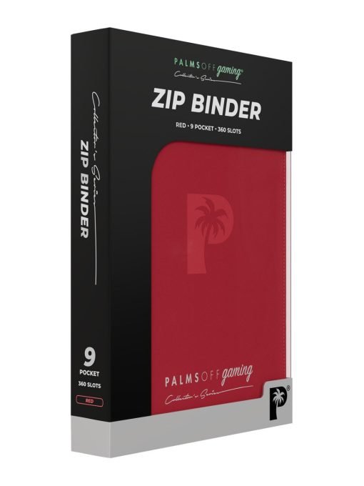 Palms Off Gaming Collector'S Series 9 Pocket Zip Binder - Red - Image 8 Palms Off Gaming Collector'S Series 9 Pocket Zip Binder - Red - Image 8