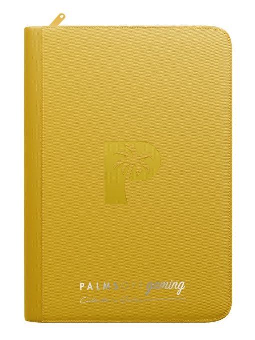 Palms Off Gaming Collector'S Series 9 Pocket Zip Binder - Yellow - Image 7 Palms Off Gaming Collector'S Series 9 Pocket Zip Binder - Yellow - Image 7