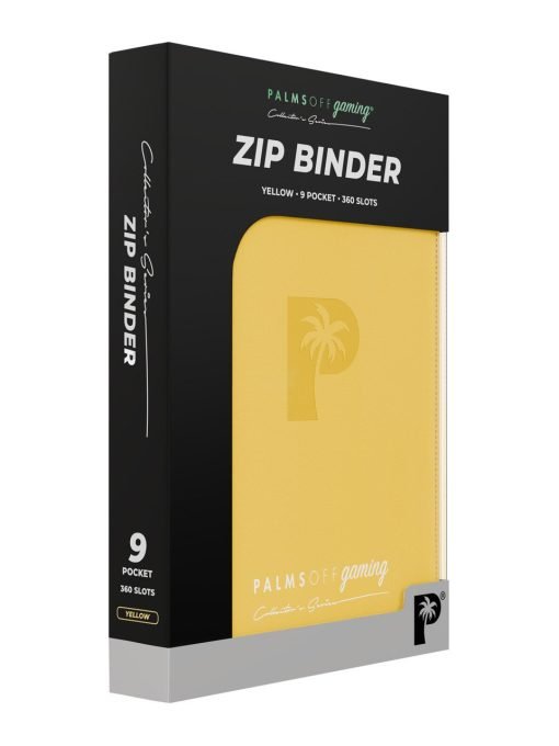 Palms Off Gaming Collector'S Series 9 Pocket Zip Binder - Yellow - Image 8 Palms Off Gaming Collector'S Series 9 Pocket Zip Binder - Yellow - Image 8