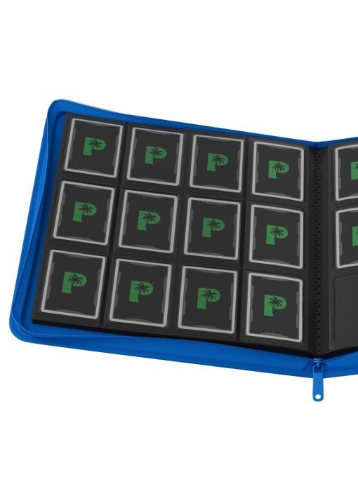 Palms Off Gaming Collector'S Series 12 Pocket Zip Binder - Blue - Image 2 Palms Off Gaming Collector'S Series 12 Pocket Zip Binder - Blue - Image 2