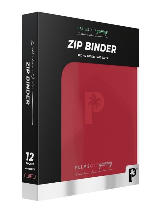 Palms Off Gaming Collector'S Series 12 Pocket Zip Binder - Red - Image 8