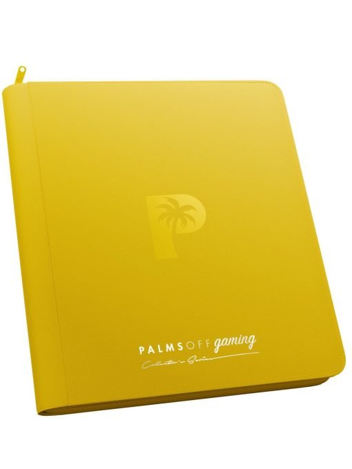 Palms Off Gaming Collector'S Series 12 Pocket Zip Binder - Yellow