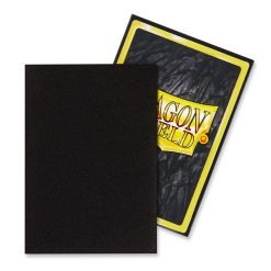 Dragon Shield Standard 100ct Matte Jet Black Sleeves 63x88mm - JToys