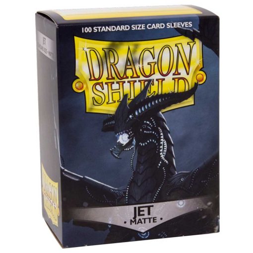 Dragon Shield Standard 100Ct Matte Jet Black Sleeves 63X88Mm - Jtoys