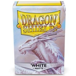 Dragon Shield Standard 100ct Matte White Sleeves 63x88mm - JToys