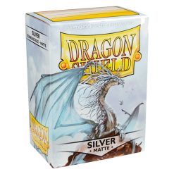 Dragon Shield Standard 100ct Matte Silver Sleeves 63x88mm - JToys