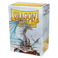 Dragon Shield Standard 100ct Matte Silver Sleeves 63x88mm - JToys